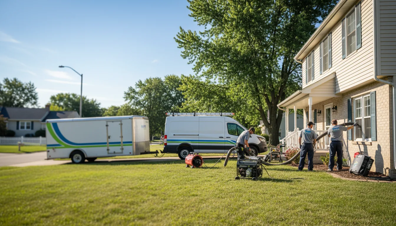 Flooded Basement Restoration And Cleanup With Repair in Heath, OH near me